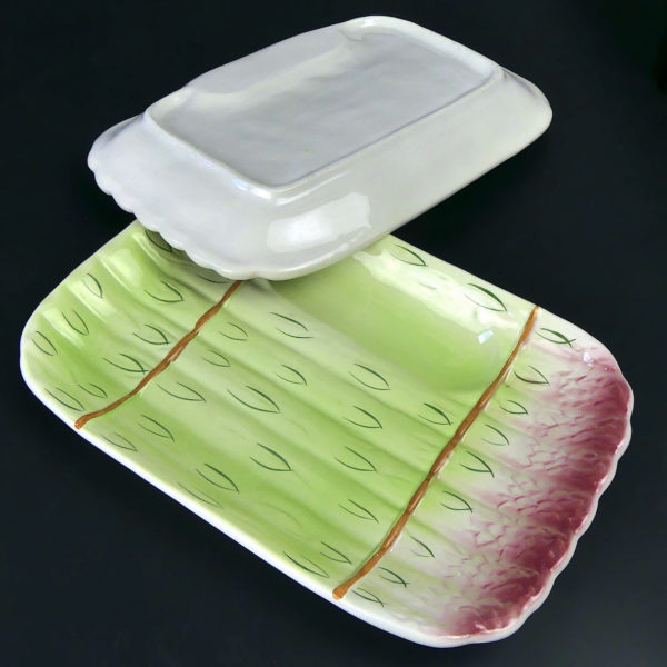 Service à asperges ancien 1 saucier et 12 assiettes What’s Vincent Cadeaux (assiette)