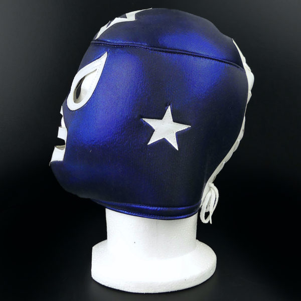 Masque bleu Lucha Libre catch mexicain Cagoule de luchador Méxique (profil)