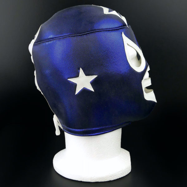 Masque bleu Lucha Libre catch mexicain Cagoule de luchador Méxique (profil)