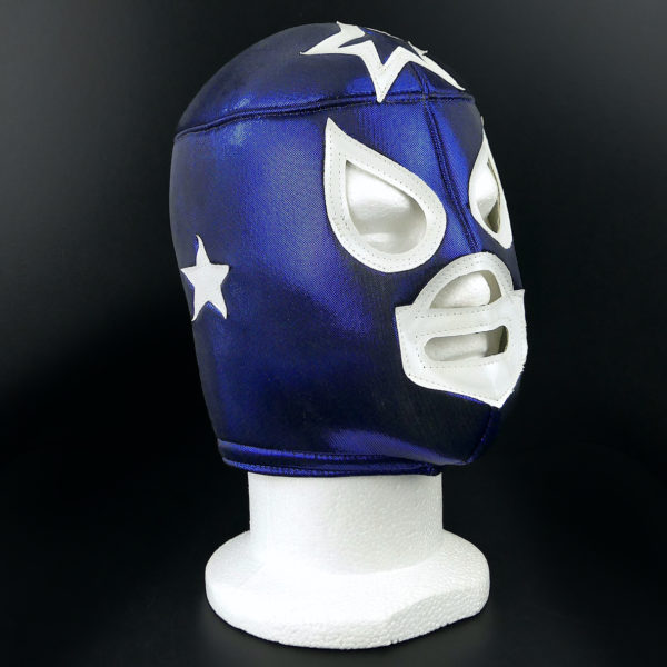 Masque bleu Lucha Libre catch mexicain Cagoule de luchador Méxique (3/4)