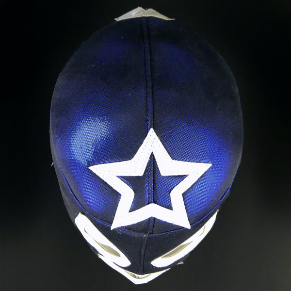 Masque bleu Lucha Libre catch mexicain Cagoule de luchador Méxique (dessus)