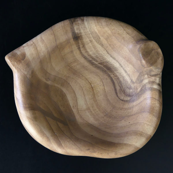 Vide-poches Vallauris Grandjean-Jourdan en porcelaine faux bois Désign 50 (dessus)