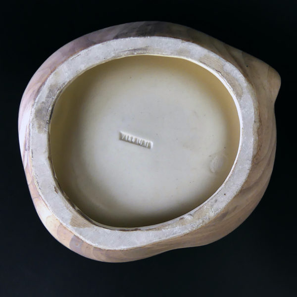 Vide-poches Vallauris Grandjean-Jourdan en porcelaine faux bois Désign 50 (dessous)