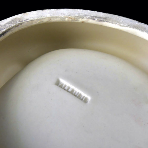 Vide-poches Vallauris Grandjean-Jourdan en porcelaine faux bois Désign 50 (détail)