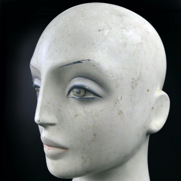 Tête de mannequin féminin SCHLAPPI Suisse collector rare des années 60 (3/4)