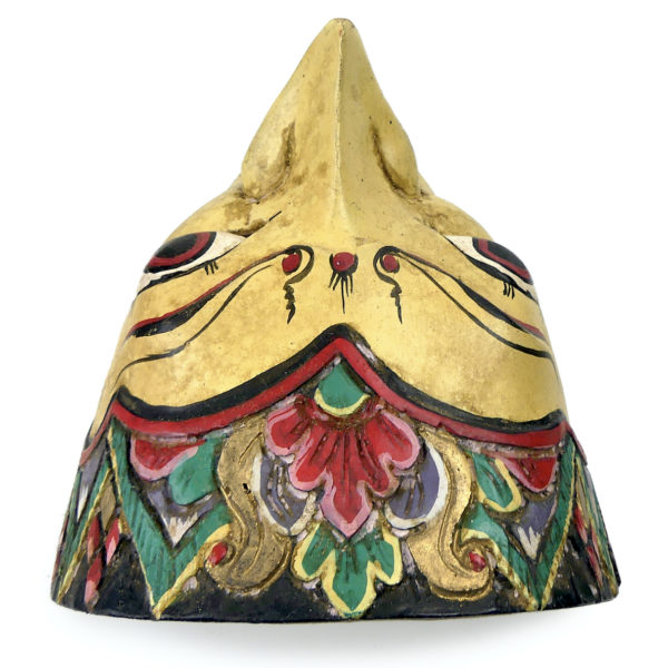 Cinq masques Topeng théâtre musical javanais Java Indonésie (dessus)