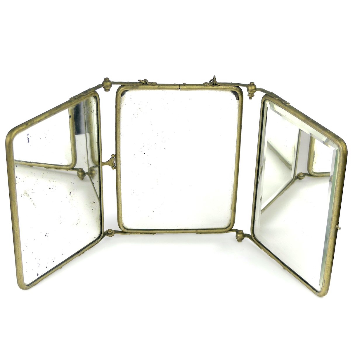 Miroir à Main En Laiton – Sélection Brocante