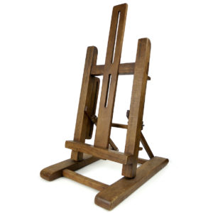 Chevalet de peintre pliant ancien en bois Chevalet de table Curiosité (3/4)