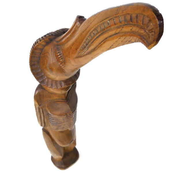 Tangata Manu pascuan en bois clair Rapa Nui île de Pâques (dessus 3/4)