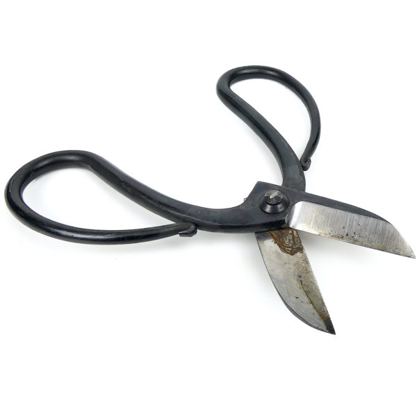 Outils ikebana japonais support et ciseaux signés Art floral Japon (ciseaux)