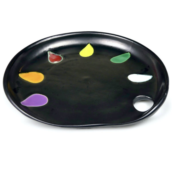 Assiette palette de peintre Vallauris Années 60 (3/4)