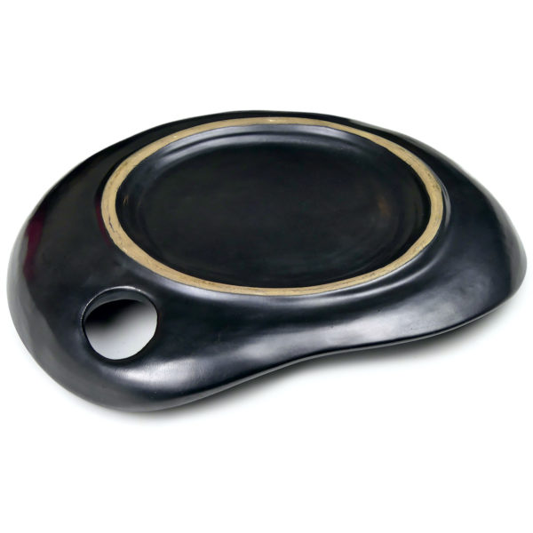 Assiette palette de peintre Vallauris Années 60 (dessous 3/4)