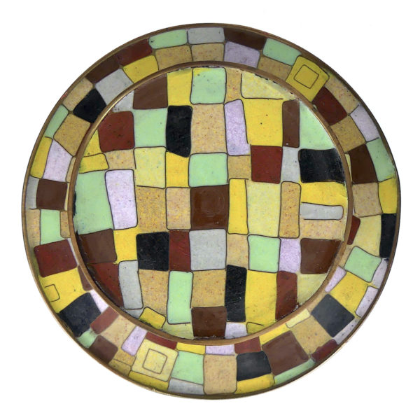 Pot cloisonné mosaïque multicolore - Fabienne Jouvin Paris (dessus)