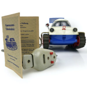 Véhicule d'exploration lunaire Omega Années 60 Space Age Jouet ancien RDA (détails)