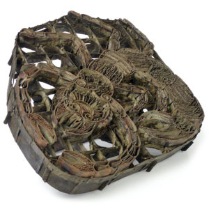 Grand tampon scorpion à Batik javanais ancien Tissus batik Java (3/4)