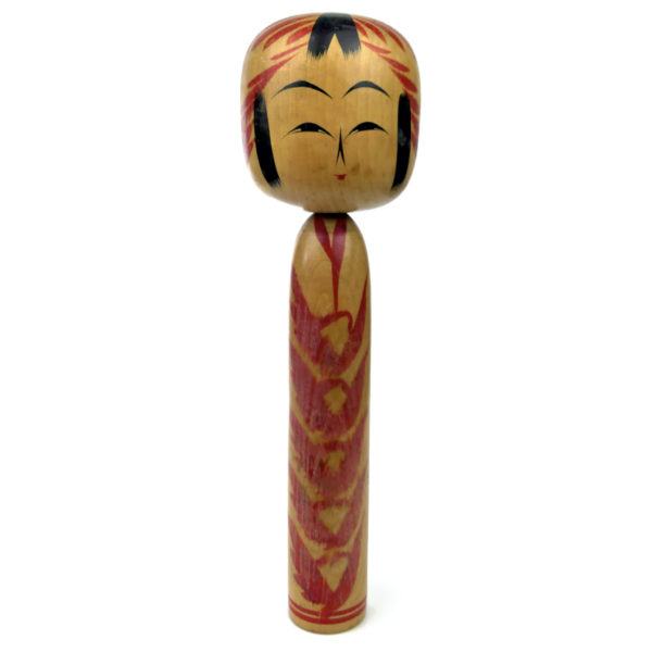 7 kokeshis poupées traditionnelles japonaises anciennes en bois tourné Japon (3)