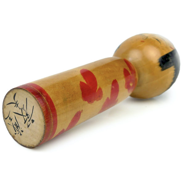 7 kokeshis poupées traditionnelles japonaises anciennes en bois tourné Japon (5)