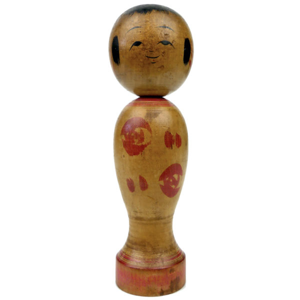 7 kokeshis poupées traditionnelles japonaises anciennes en bois tourné Japon (7)